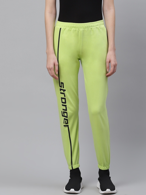HRX by Hrithik Roshan Women Lime Green Typographic Slim Fit Bio-Wash Lifestyle Joggers
HRX by Hrithik Roshan Women Lime Green Typographic Slim Fit Bio-Wash Lifestyle Joggers