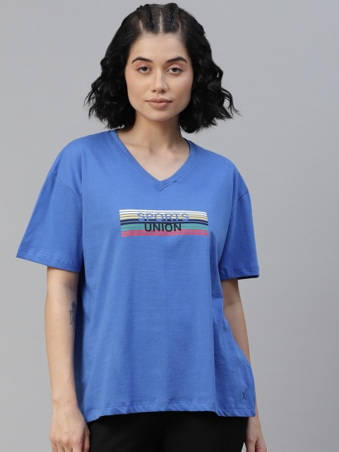 HRX By Hrithik Roshan Women Strong Blue Solid Bio-Wash Lifestyle Pure Cotton T-shirt
HRX By Hrithik Roshan Women Strong Blue Solid Bio-Wash Lifestyle Pure Cotton T-shirt