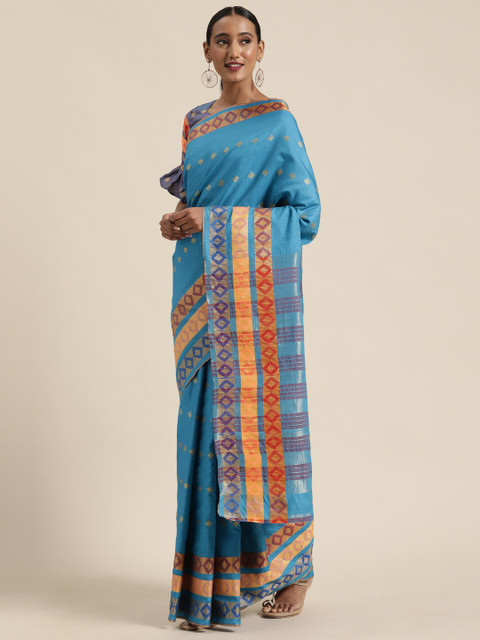 Saree mall Blue Woven Design Banarasi Saree
Saree mall Blue Woven Design Banarasi Saree