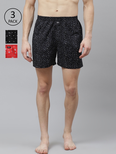 Roadster Men Pack Of 3 Printed Pure Cotton Boxers RDS-KEN-MBOX- PRINT-03P, Black
Roadster Men Pack Of 3 Printed Pure Cotton Boxers RDS-KEN-MBOX- PRINT-03P, Black