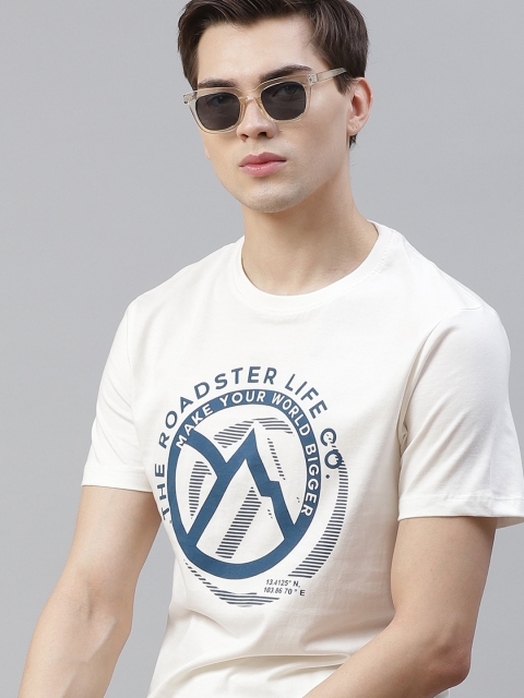 Roadster X Discovery Adventures Men Off White & Teal Blue Brand Logo Printed Pure Cotton T-shirt
Roadster X Discovery Adventures Men Off White & Teal Blue Brand Logo Printed Pure Cotton T-shirt