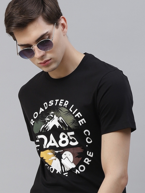 Roadster X Discovery Adventures Men Black & White Brand Logo Printed Pure Cotton T-shirt
Roadster X Discovery Adventures Men Black & White Brand Logo Printed Pure Cotton T-shirt