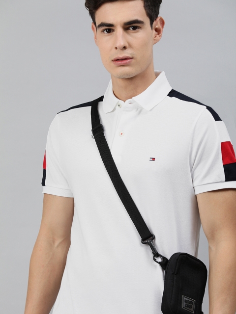 Tommy Hilfiger Men White Solid GS SLEEVE COLOR BLOCK Polo Collar Pure Cotton T-shirt
Tommy Hilfiger Men White Solid GS SLEEVE COLOR BLOCK Polo Collar Pure Cotton T-shirt