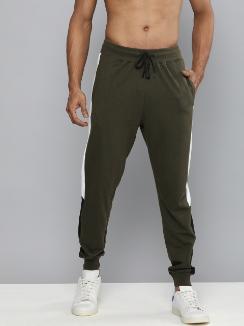 Harvard Men Olive Green Solid Slim Fit Pure Cotton Joggers With Side Stripes, Brown
Harvard Men Olive Green Solid Slim Fit Pure Cotton Joggers With Side Stripes, Brown
