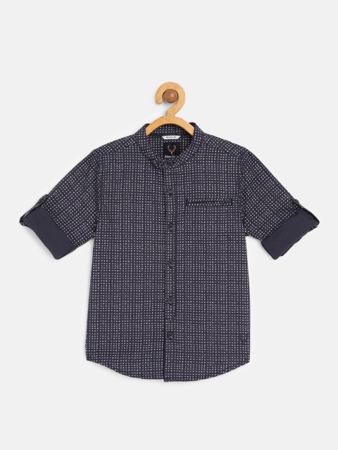 Allen Solly Junior Boys Navy Blue & White Regular Fit Printed Pure Cotton Casual Shirt
Allen Solly Junior Boys Navy Blue & White Regular Fit Printed Pure Cotton Casual Shirt