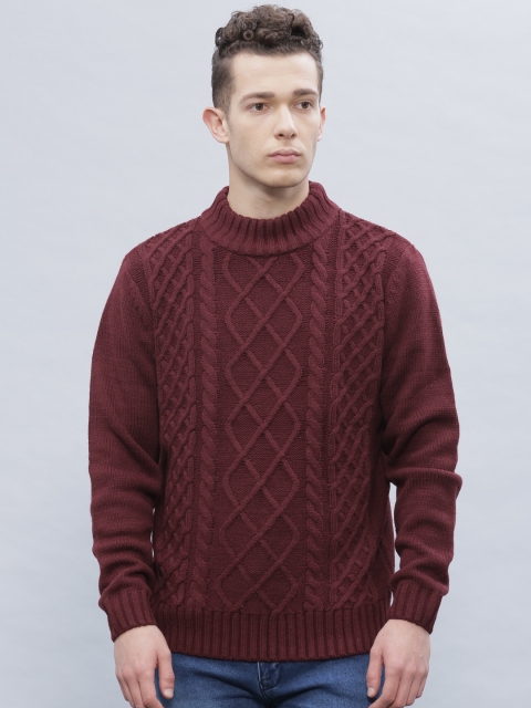 ether Men Maroon Sweater