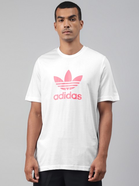 ADIDAS Originals Men White & Pink Pure Cotton Adicolor Classics Trefoil Printed T-shirt
ADIDAS Originals Men White & Pink Pure Cotton Adicolor Classics Trefoil Printed T-shirt