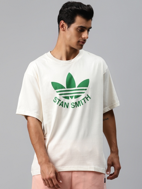 ADIDAS Originals Men Off-White & Green Trefoil Stan Smith Organic Cotton Printed T-shirt
ADIDAS Originals Men Off-White & Green Trefoil Stan Smith Organic Cotton Printed T-shirt