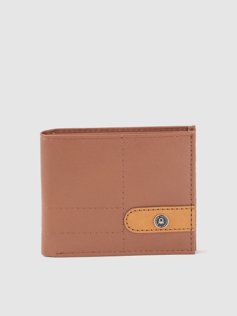 United Colors of Benetton Men Tan Brown Solid Two Fold Wallet with Thread Work Detail
United Colors of Benetton Men Tan Brown Solid Two Fold Wallet with Thread Work Detail