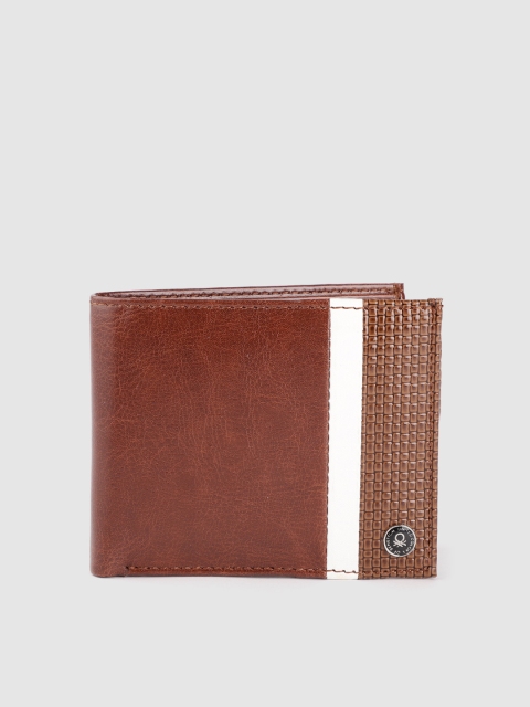 United Colors of Benetton Men Tan Brown & White Striped & Textured Detail Two Fold Wallet
United Colors of Benetton Men Tan Brown & White Striped & Textured Detail Two Fold Wallet