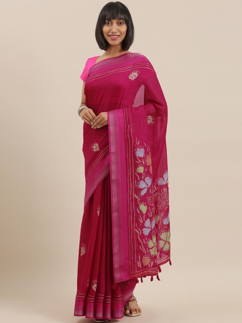 The Chennai Silks Classicate Magenta Pink & Beige Poly Silk Printed Bhagalpuri Saree
The Chennai Silks Classicate Magenta Pink & Beige Poly Silk Printed Bhagalpuri Saree