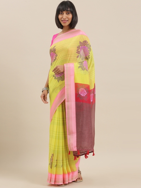 The Chennai Silks Classicate Yellow & Green Poly Silk Floral Printed Bhagalpuri Saree
The Chennai Silks Classicate Yellow & Green Poly Silk Floral Printed Bhagalpuri Saree