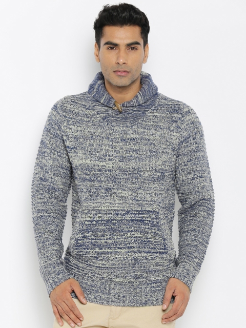 Roadster Men Blue Sweater