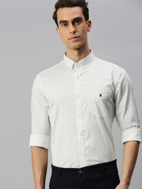 Louis Philippe Sport Men White & Black Super Slim Fit Printed Pure Cotton Casual Shirt
Louis Philippe Sport Men White & Black Super Slim Fit Printed Pure Cotton Casual Shirt