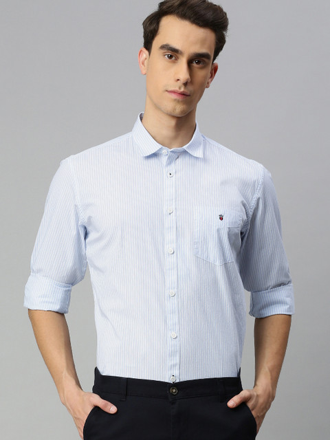 Louis Philippe Sport Men Blue & White Slim Fit Striped Casual Shirt
Louis Philippe Sport Men Blue & White Slim Fit Striped Casual Shirt