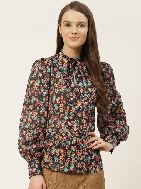 TRENDYOL COLLECTION Women Black & Peach-Coloured Yellow Regular Fit Printed Casual Shirt
TRENDYOL COLLECTION Women Black & Peach-Coloured Yellow Regular Fit Printed Casual Shirt