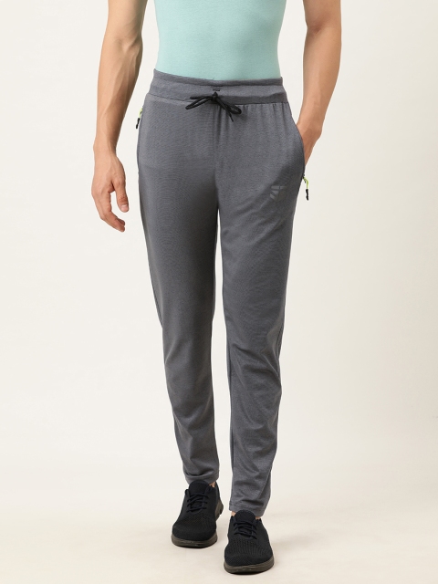 Sports52 wear Men Grey Solid Slim Fit Regular Track pant