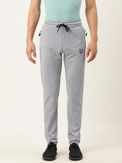 Sports52 wear Men Grey Solid Slim Fit Regular Track Pants