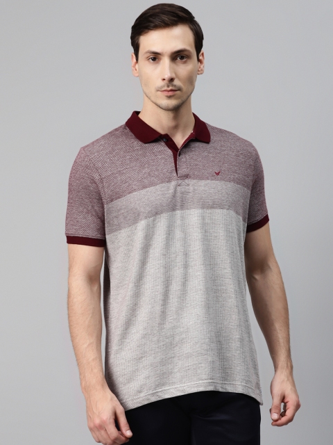 Blackberrys Men Grey & Maroon Colourblocked & Striped Pure Cotton Polo Collar T-shirt
Blackberrys Men Grey & Maroon Colourblocked & Striped Pure Cotton Polo Collar T-shirt