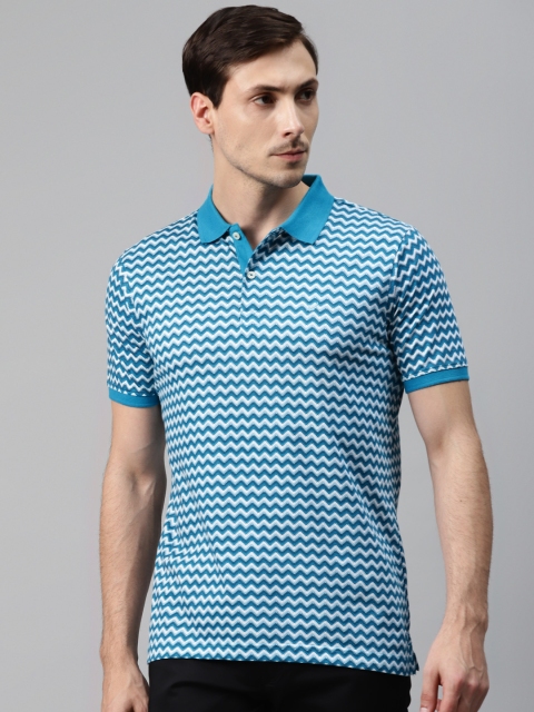 Blackberrys Men Blue White Chevron Print Pure Cotton Polo Collar Pure Cotton T-shirt
Blackberrys Men Blue White Chevron Print Pure Cotton Polo Collar Pure Cotton T-shirt