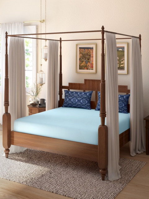 House of Pataudi Blue 226 GSM Cotton Solid Queen Bedsheet with 2 Printed Pillow Covers
House of Pataudi Blue 226 GSM Cotton Solid Queen Bedsheet with 2 Printed Pillow Covers