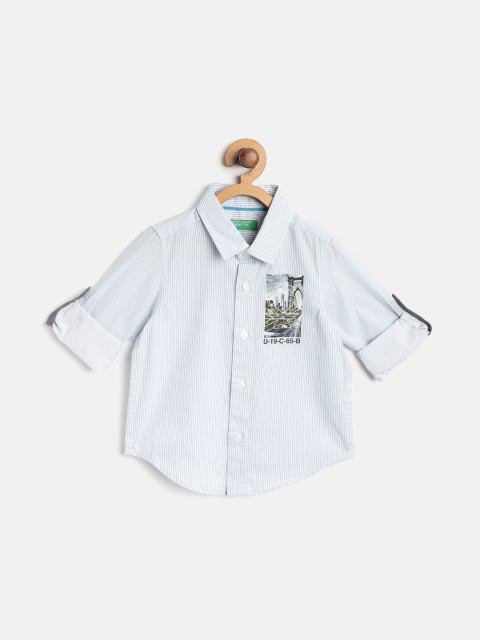 United Colors of Benetton Boys Blue & White Cotton Regular Fit Pinstriped Casual Shirt
United Colors of Benetton Boys Blue & White Cotton Regular Fit Pinstriped Casual Shirt