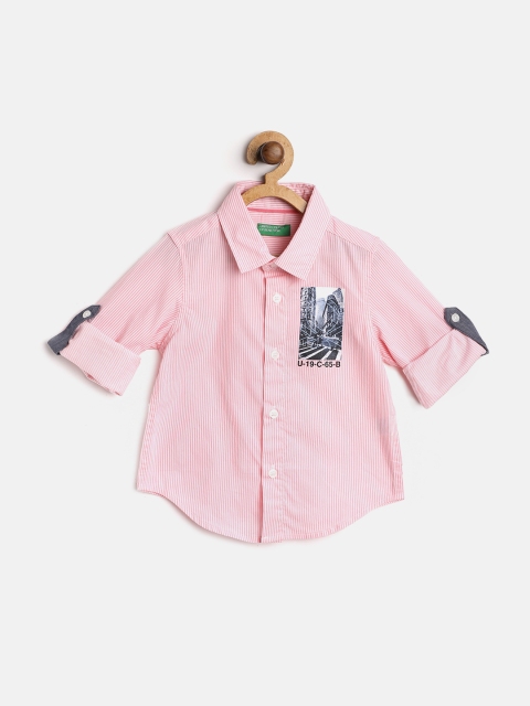 United Colors of Benetton Boys Pink & White Pure Cotton Regular Fit Striped Casual Shirt
United Colors of Benetton Boys Pink & White Pure Cotton Regular Fit Striped Casual Shirt