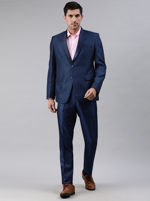 Ethnix by Raymond Men Navy Blue Tailored Fit Self Design Single-Breasted Formal Suit
Ethnix by Raymond Men Navy Blue Tailored Fit Self Design Single-Breasted Formal Suit