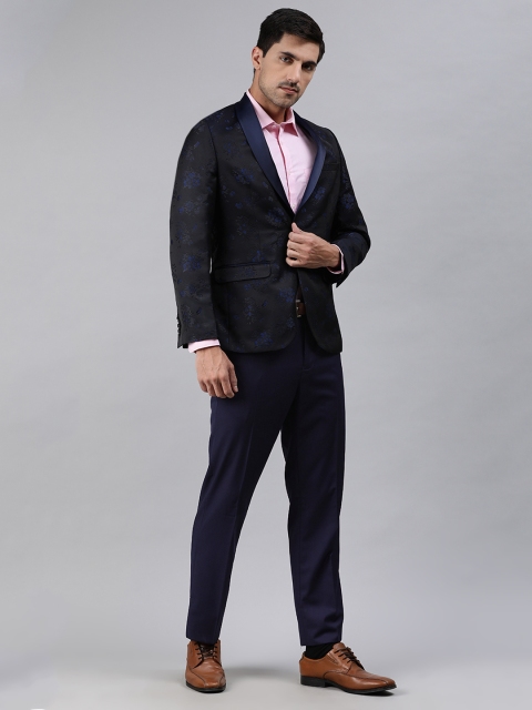 Ethnix By Raymond Men Navy Blue Self Designed Tailored Fit Single-Breasted Two-Piece Suits
Ethnix By Raymond Men Navy Blue Self Designed Tailored Fit Single-Breasted Two-Piece Suits