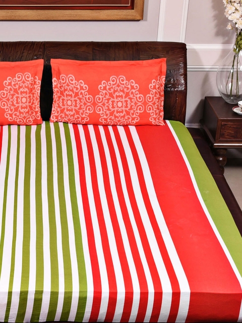 Portico New York Multicoloured 144 TC Cotton Double Bedsheet with 2 Pillow Covers, Multi
Portico New York Multicoloured 144 TC Cotton Double Bedsheet with 2 Pillow Covers, Multi