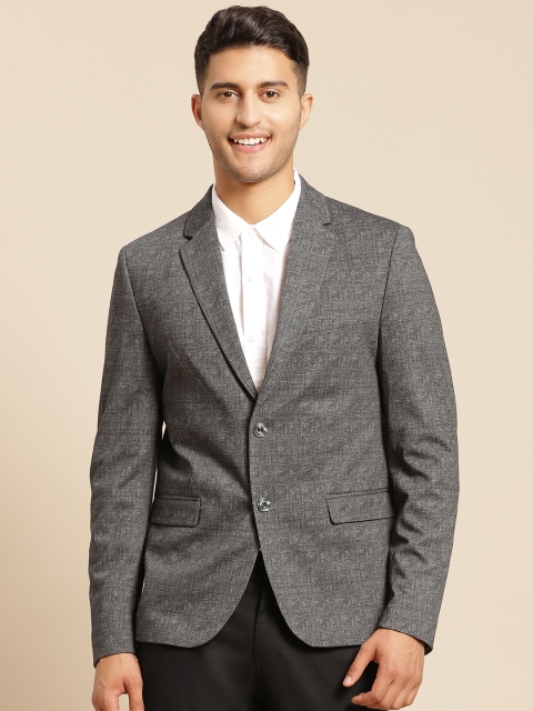 United Colors of Benetton Men Charcoal Grey Self-Design Single-Breasted Semiformal Blazer
United Colors of Benetton Men Charcoal Grey Self-Design Single-Breasted Semiformal Blazer