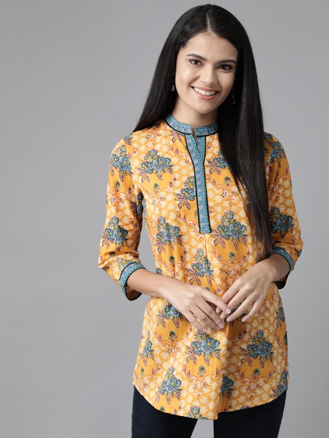 Rain & Rainbow Women Mustard Yellow & Blue Pure Cotton Ethnic Motif Print Straight Kurti
Rain & Rainbow Women Mustard Yellow & Blue Pure Cotton Ethnic Motif Print Straight Kurti