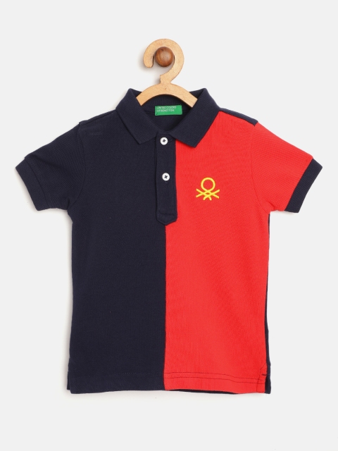 United Colors of Benetton Boys Navy Blue Red Cotton Colourblocked Polo Collar Pure Cotton T-shirt
United Colors of Benetton Boys Navy Blue Red Cotton Colourblocked Polo Collar Pure Cotton T-shirt