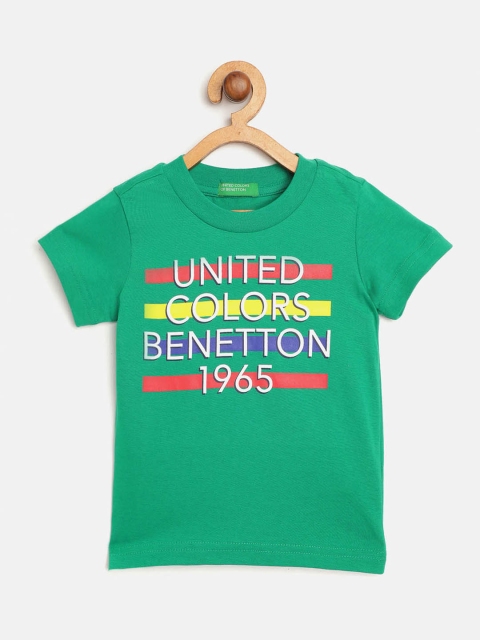 United Colors of Benetton Boys Green White Cotton Brand Logo Print Round Neck Pure Cotton T-shirt
United Colors of Benetton Boys Green White Cotton Brand Logo Print Round Neck Pure Cotton T-shirt
