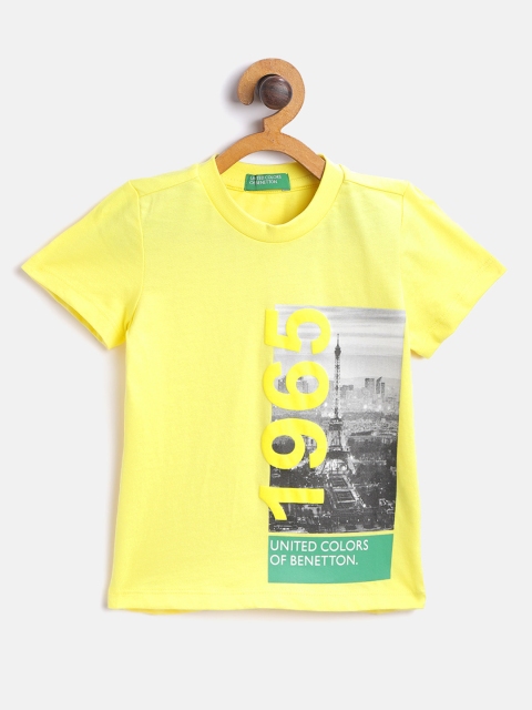 United Colors of Benetton Boys Yellow & Grey Eiffel Tower Print Cotton Round Neck T-shirt
United Colors of Benetton Boys Yellow & Grey Eiffel Tower Print Cotton Round Neck T-shirt