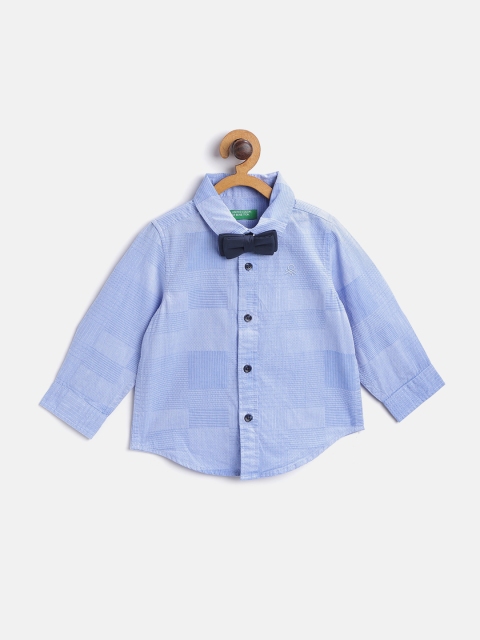 United Colors of Benetton Boys Blue Pure Cotton Self Design Casual Shirt with Bow Tie
United Colors of Benetton Boys Blue Pure Cotton Self Design Casual Shirt with Bow Tie