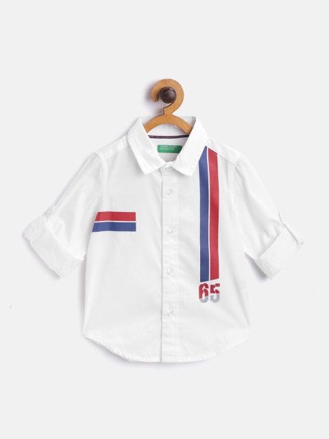 United Colors of Benetton Boys White & Navy Regular Fit Cotton Striped Detail Casual Shirt
United Colors of Benetton Boys White & Navy Regular Fit Cotton Striped Detail Casual Shirt