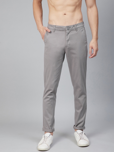 Roadster Men Grey Chinos Trousers
