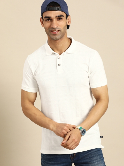 United Colors of Benetton Men White Pure Cotton Self-Checked Polo Collar Pure Cotton T-shirt
United Colors of Benetton Men White Pure Cotton Self-Checked Polo Collar Pure Cotton T-shirt