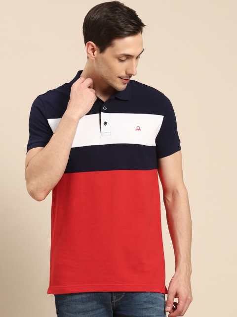 United Colors of Benetton Men Red Navy Blue Colourblock Pure Cotton Polo Collar Pure Cotton T-shirt
United Colors of Benetton Men Red Navy Blue Colourblock Pure Cotton Polo Collar Pure Cotton T-shirt