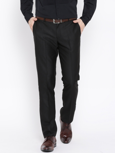 Blackberrys Black Sharp Fit Formal Trousers