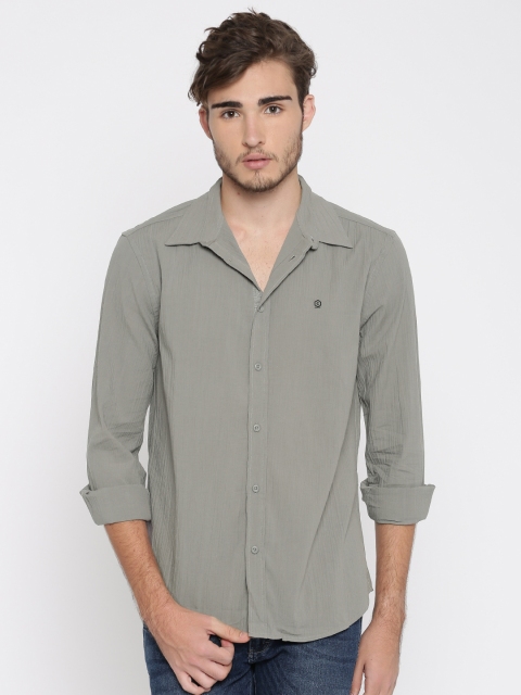 Core by Jack & Jones Grey Slim Casual Shirt