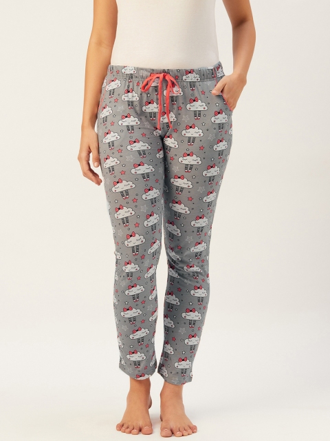 Sweet Dreams Women Assorted Printed Pure Cotton Lounge Pants