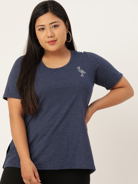 Revolution Women Plus Size Navy Blue Pure Cotton Solid Round Neck Pure Cotton T-shirt
Revolution Women Plus Size Navy Blue Pure Cotton Solid Round Neck Pure Cotton T-shirt