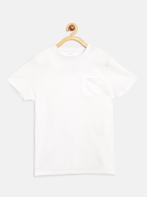 Marks Spencer Boys White Pure Cotton Solid Round Neck Sustainable Pure Cotton T-shirt
Marks Spencer Boys White Pure Cotton Solid Round Neck Sustainable Pure Cotton T-shirt