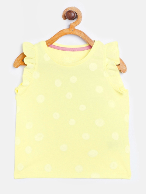 Marks & Spencer Girls Yellow & White Sustainable Polka Dot Flutter Sleeves Pure Cotton Top
Marks & Spencer Girls Yellow & White Sustainable Polka Dot Flutter Sleeves Pure Cotton Top