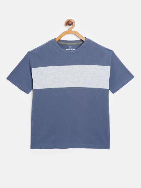 Marks & Spencer Boys Navy Blue & Grey Melange Sustainable Colourblocked Round Neck T-shirt
Marks & Spencer Boys Navy Blue & Grey Melange Sustainable Colourblocked Round Neck T-shirt