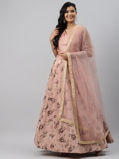 Readiprint Fashions Peach-Coloured Semi-Stitched Lehenga & Unstitched Blouse & Dupatta
Readiprint Fashions Peach-Coloured Semi-Stitched Lehenga & Unstitched Blouse & Dupatta
