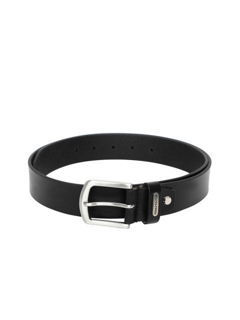 Red Tape Men Black Solid Leather Belt