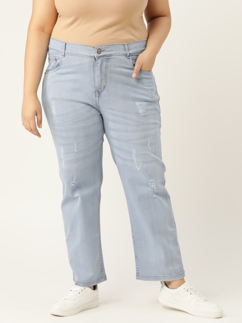 PARIS HAMILTON Plus Size Women Blue Boyfriend Fit High-Rise Low Distress Stretchable Jeans
PARIS HAMILTON Plus Size Women Blue Boyfriend Fit High-Rise Low Distress Stretchable Jeans